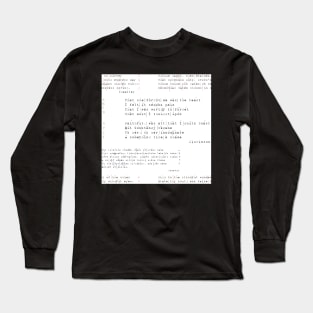 Annotated American Writings: Wheatley & Dickinson & Lazarus Long Sleeve T-Shirt